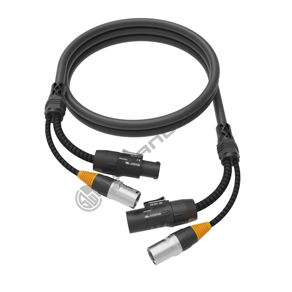 Power male+female/RJ45-RJ45